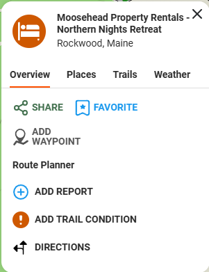 Moosehead Property Rentals - Northern Nights Retreat